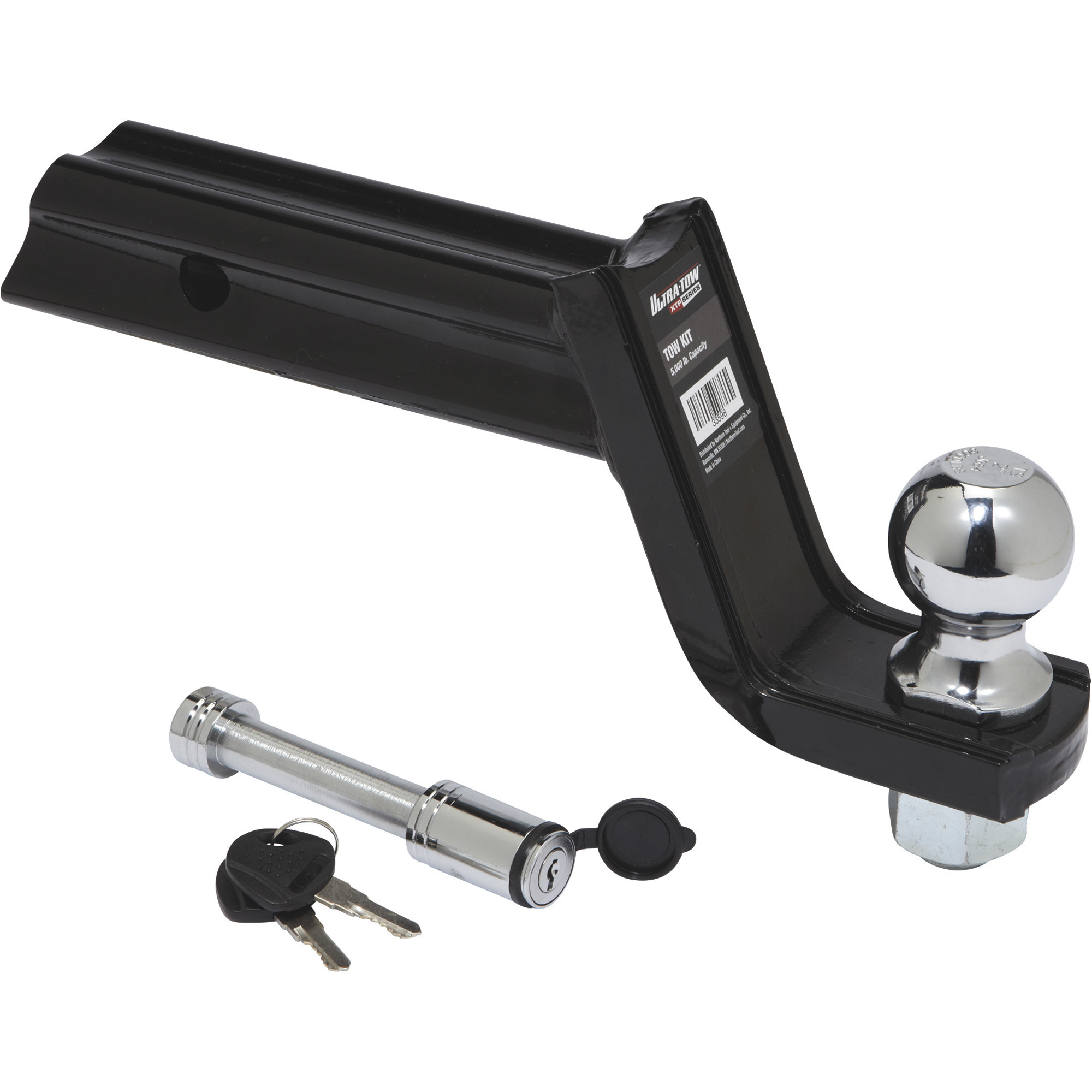 Ultra-Tow XTP Receiver Hitch Starter Kit, Class III, 4in. Drop, 5000-Lb. Trailer Weight, Locking Hitch Pin
